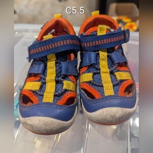 Stride Rite Kids Blue and Orange Shoes C5.5